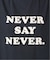 JS  FES NEVER  LOGO Tシャツ
