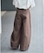 50コットンスーパーワイドコクーン パンツ