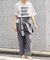 コットンフロントロゴTシャツ