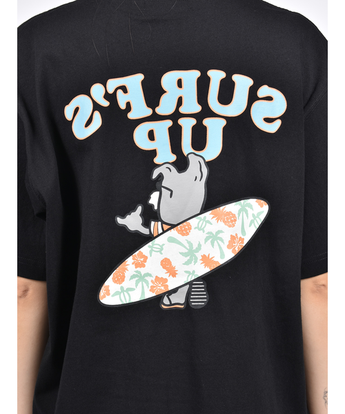 SURF'S UP】サーフドッグプリントTシャツ ショートスリーブTEE