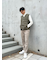 【TAION】 V NECK BUTTON DOWNVEST Vネックボタンダウンベスト