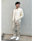 【TAION】 HI NECK KNIT/DOWN JACKET ハイネックニット切替ダウンジャケット