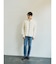 【TAION】 HI NECK DOWN JK SLEEVE KNIT ベーシック ハイネックWジップ ニットスリーブダウンジャケット
