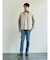 【TAION】 HI NECK DOWN JK SLEEVE KNIT ベーシック ハイネックWジップ ニットスリーブダウンジャケット