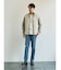 【TAION】 HI NECK DOWN JK SLEEVE KNIT ベーシック ハイネックWジップ ニットスリーブダウンジャケット