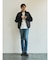 【TAION】 HI NECK DOWN JK SLEEVE KNIT ベーシック ハイネックWジップ ニットスリーブダウンジャケット
