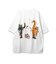 【CORISCO】 度詰め天竺キャットプリントTEE ネコプリント