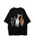 【CORISCO】 度詰め天竺キャットプリントTEE ネコプリント