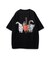 【CORISCO】 度詰め天竺アニマル前後プリントTEE ネコ イヌ プリント