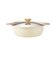フィオーレ セラミック加工IH対応ガラス蓋付二食鍋26cm