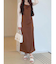 サテンキャミナローワンピース