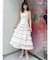 シフォンティアードワンピース