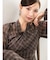 ツイストネックロングスリーブワンピース