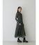 ツイストネックロングスリーブワンピース