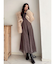 ツイストネックロングスリーブワンピース
