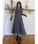 ツイストネックロングスリーブワンピース
