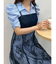 ダブルカラービスチェドッキングパワショルシャツワンピース