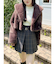 ベルト付きチェックプリーツミニスカパン