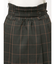 ベルト付きチェックプリーツミニスカパン