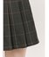 ベルト付きチェックプリーツミニスカパン