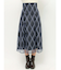 モールチェックミモレ丈スカート