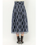 モールチェックミモレ丈スカート
