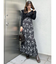 フラワープリントマーメイドスカート