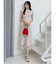 ラッフルプリーツティアードワンピース