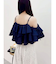 オフショルフリルブラウス