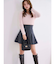 ミニシャギーVネッククロップドニット