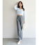 ミニシャギーVネッククロップドニット