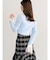 ミニシャギーVネッククロップドニット