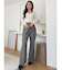 ミニシャギーVネッククロップドニット