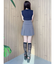 ノースリポロニットトップス