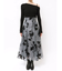 フロッキープリントフレアスカート