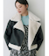 フェイクレザームートンボンバージャケット
