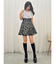 【MARY QUANTコラボ】デイジーフロッキープリントバックレースアップミニスカパン