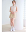 ベルト付きレイヤードミニスカートパンツ