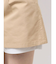 ベルト付きレイヤードミニスカートパンツ