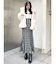 バックレースアップストレッチマーメイドスカート