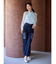 シフォンラッフルフリルボウタイブラウス