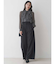 シフォンラッフルフリルボウタイブラウス