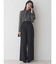 シフォンラッフルフリルボウタイブラウス