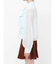 シフォンラッフルフリルボウタイブラウス