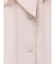 シフォンラッフルフリルボウタイブラウス