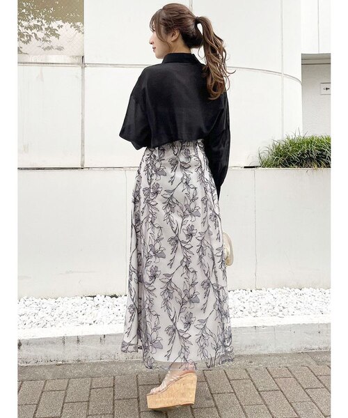 【マーキュリーデュオ】クロップドシアーシャツ クロップドシアーシャツ｜マーキュリーデュオの通販｜&mall
