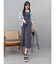 アシメビスチェニットワンピース