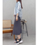 アシメビスチェニットワンピース