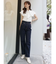ハイウエストストレートストレッチデニム