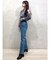ハイウエストストレートストレッチデニム